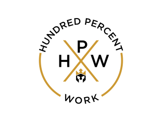 100% Work or One Hundred Percent Work logo design by ammad