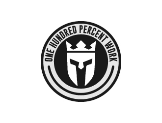 100% Work or One Hundred Percent Work logo design by kasperdz