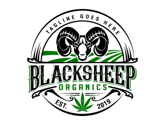 Blacksheep Organics logo design by jaize