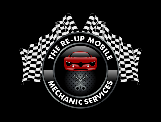 Deion’s mobile mechanic service  or the re-up mobile mechanic services  logo design by Kruger