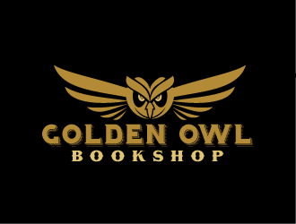 Golden Owl Bookshop  logo design by tec343