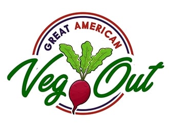 Great American Veg Out logo design by PrimalGraphics