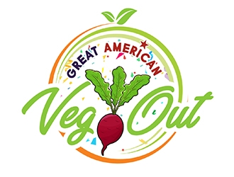 Great American Veg Out logo design by PrimalGraphics