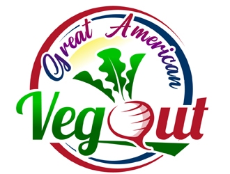 Great American Veg Out logo design by MAXR