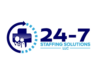24 - 7 Staffing Solutions LLC logo design by jaize