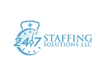 24 - 7 Staffing Solutions LLC logo design by NikoLai