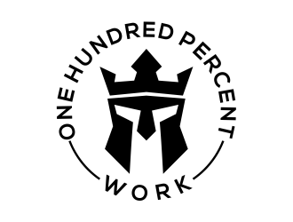 100% Work or One Hundred Percent Work logo design by cintoko