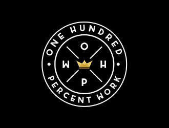 100% Work or One Hundred Percent Work logo design by ndaru