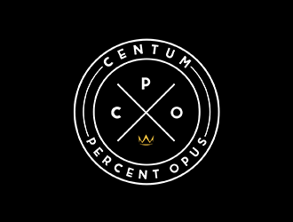 100% Work or One Hundred Percent Work logo design by ndaru