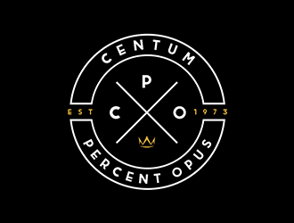 100% Work or One Hundred Percent Work logo design by ndaru