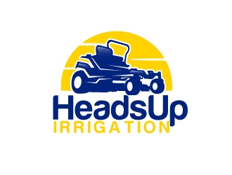 HeadsUp Irrigation logo design by AamirKhan