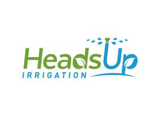 HeadsUp Irrigation logo design by Dakon