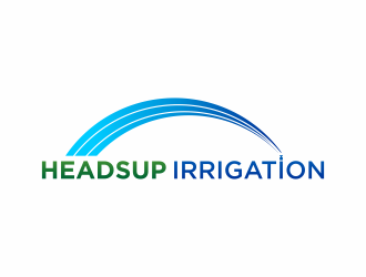 HeadsUp Irrigation logo design by hidro