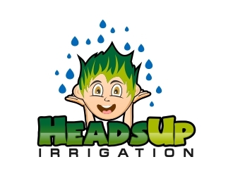 HeadsUp Irrigation logo design by onetm