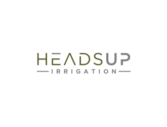 HeadsUp Irrigation logo design by bricton