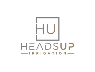 HeadsUp Irrigation logo design by bricton