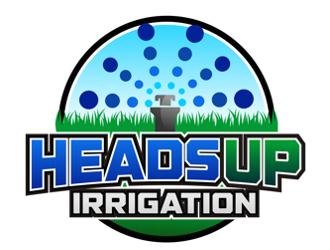 HeadsUp Irrigation logo design by coco