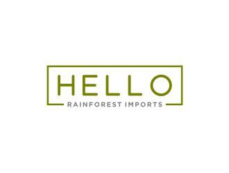 Hello Rainforest Imports  logo design by bricton