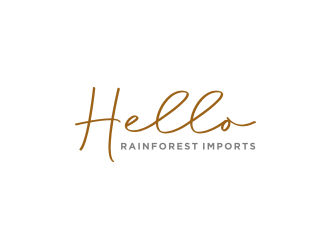 Hello Rainforest Imports  logo design by bricton