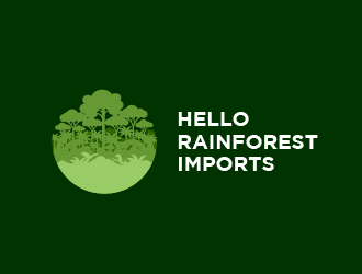 Hello Rainforest Imports  logo design by SOLARFLARE