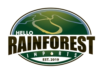 Hello Rainforest Imports  logo design by DreamLogoDesign