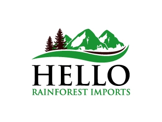Hello Rainforest Imports  logo design by karjen