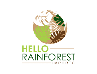 Hello Rainforest Imports  logo design by coco