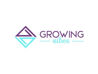 Growing Vibes logo design by pixalrahul