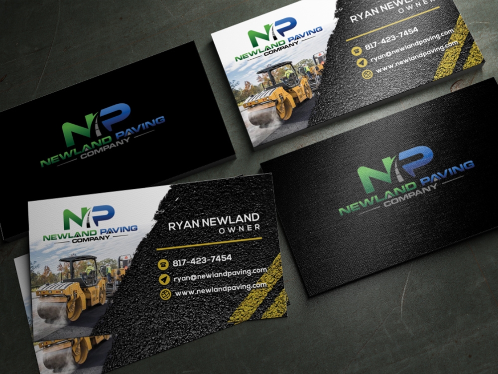Newland Paving Company  logo design by Realistis