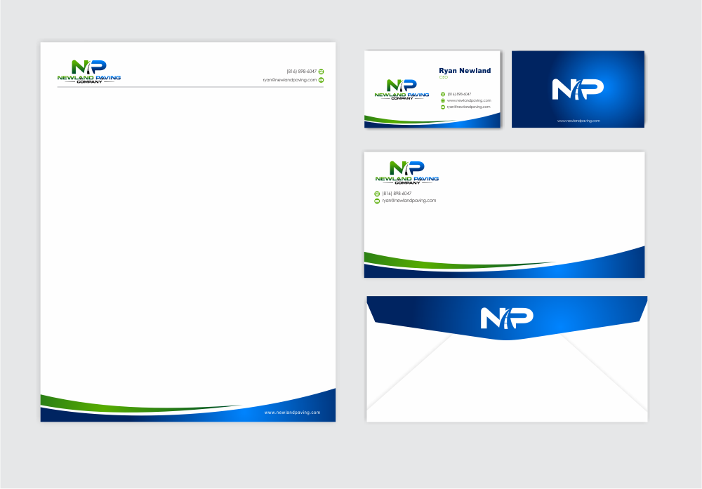 Newland Paving Company  logo design by up2date