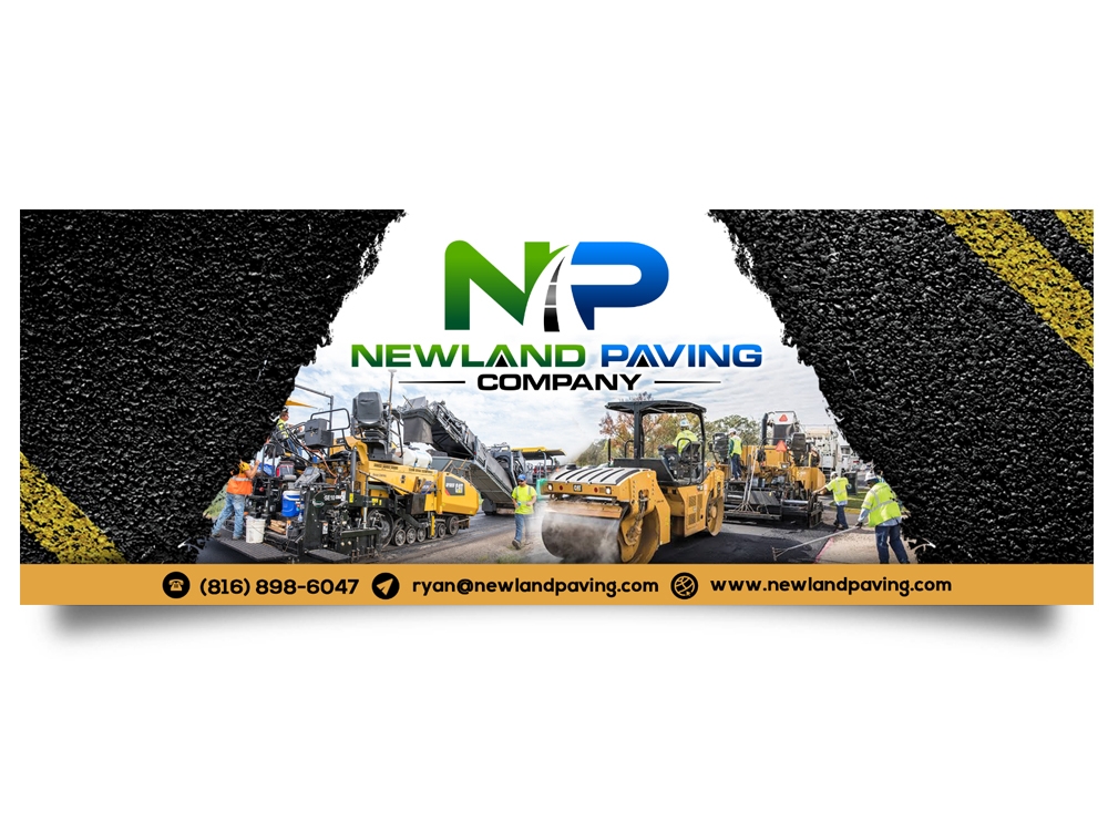 Newland Paving Company  logo design by Realistis