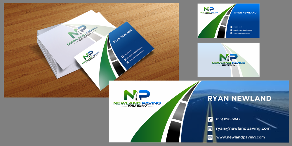 Newland Paving Company  logo design by Mahrein