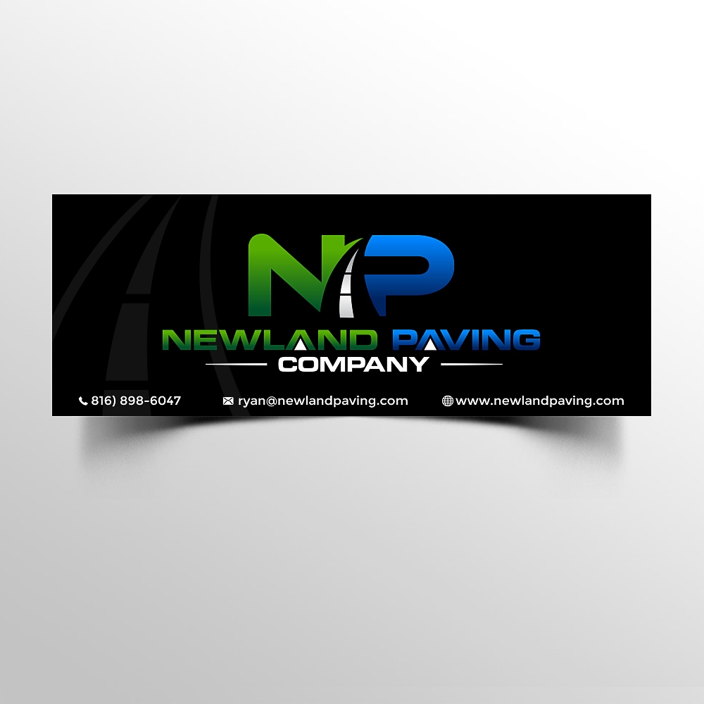 Newland Paving Company  logo design by scriotx