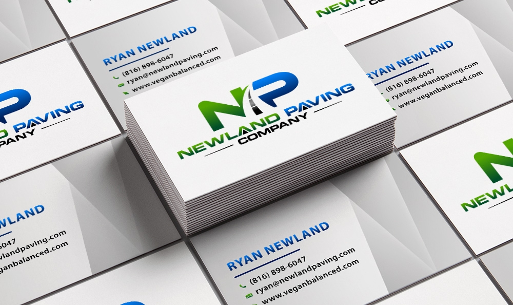 Newland Paving Company  logo design by Frenic