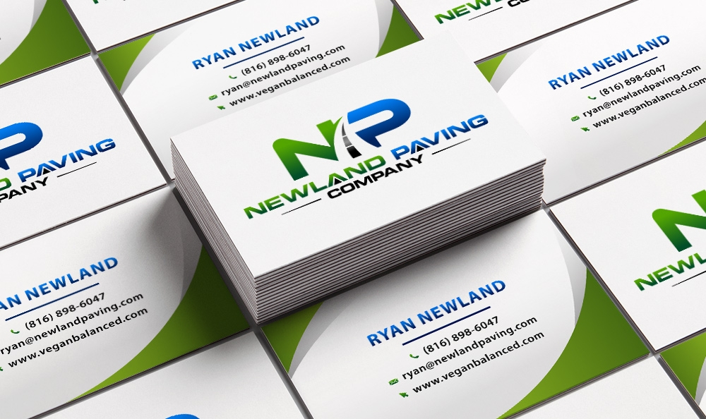 Newland Paving Company  logo design by Frenic