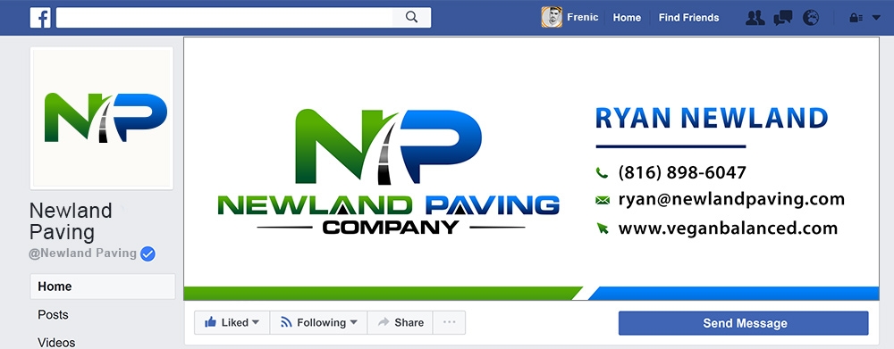 Newland Paving Company  logo design by Frenic