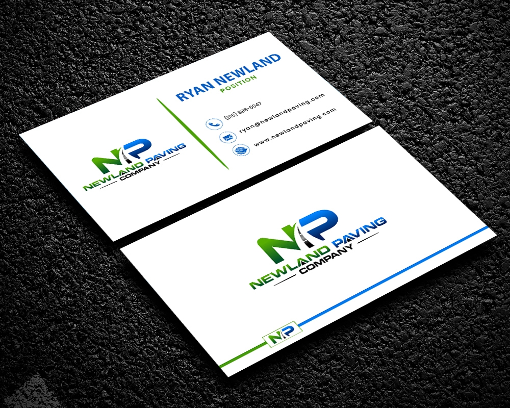Newland Paving Company  logo design by MastersDesigns