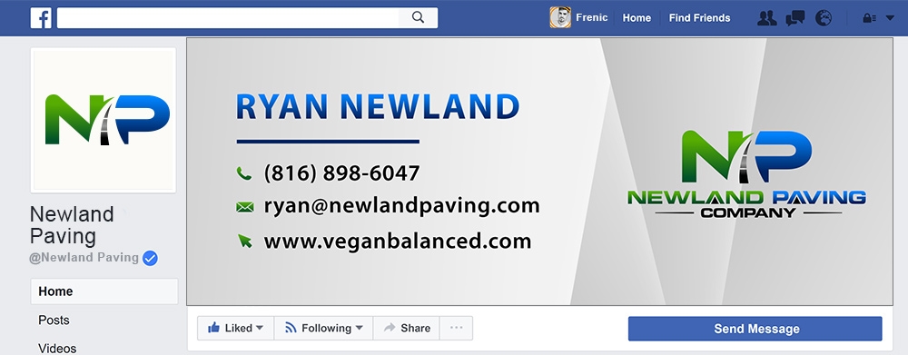 Newland Paving Company  logo design by Frenic