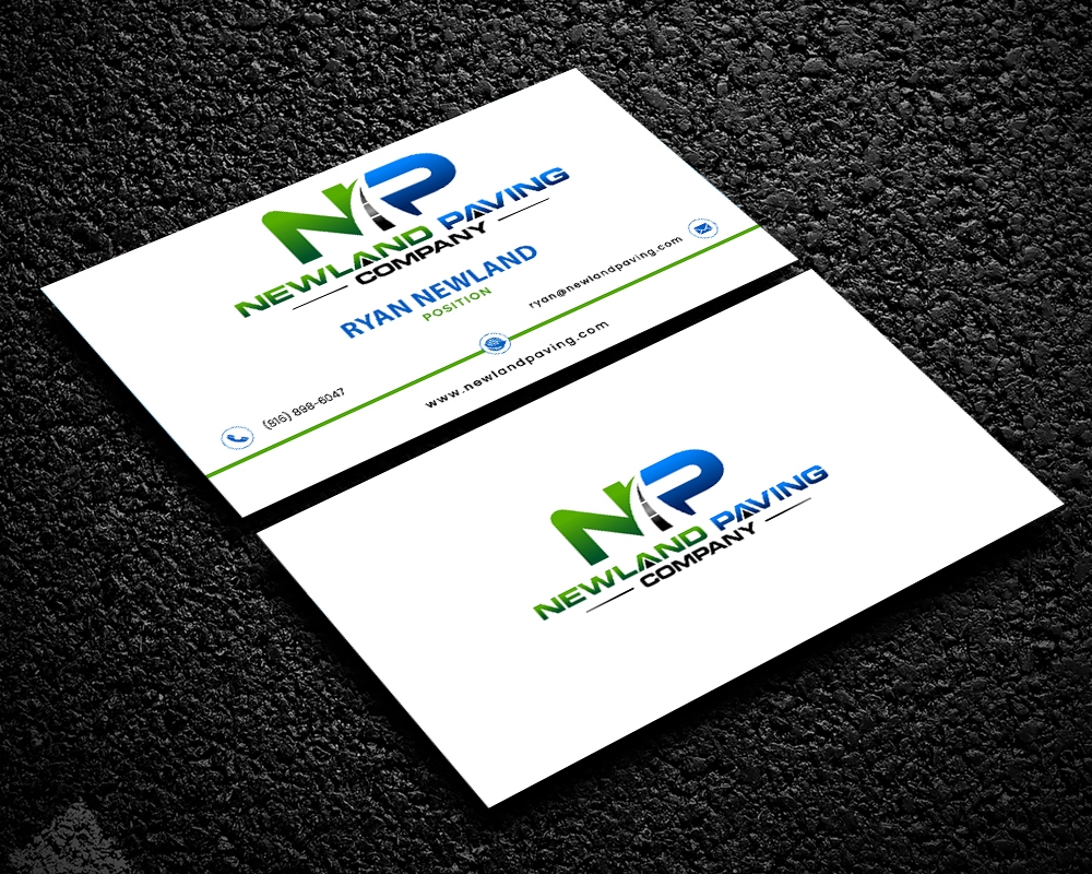 Newland Paving Company  logo design by MastersDesigns