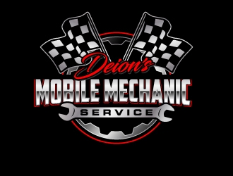 Deion’s mobile mechanic service  or the re-up mobile mechanic services  logo design by jaize