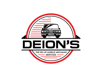 Deion’s mobile mechanic service  or the re-up mobile mechanic services  logo design by AisRafa