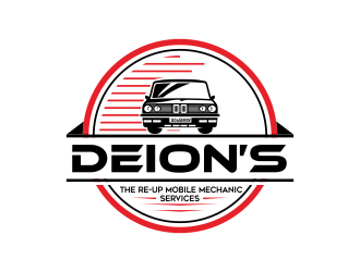 Deion’s mobile mechanic service  or the re-up mobile mechanic services  logo design by AisRafa