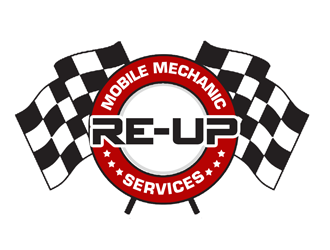 Deion’s mobile mechanic service  or the re-up mobile mechanic services  logo design by kunejo