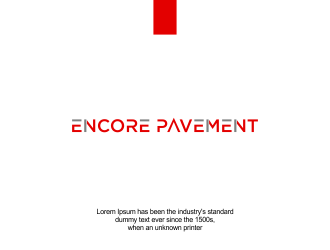 Encore Pavement logo design by Meyda