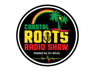 Coastal Roots Radio Show logo design by jaize