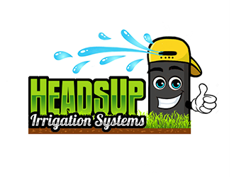HeadsUp Irrigation logo design by Optimus