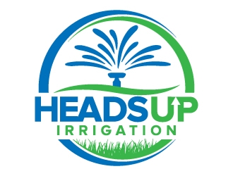 HeadsUp Irrigation logo design by jaize