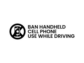 Ban Handheld Cell Phone Use While Driving logo design by sitizen