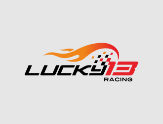Lucky 13 Racing logo design by AisRafa