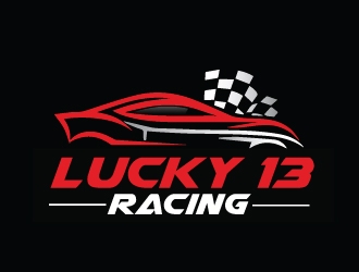 Lucky 13 Racing logo design by AamirKhan